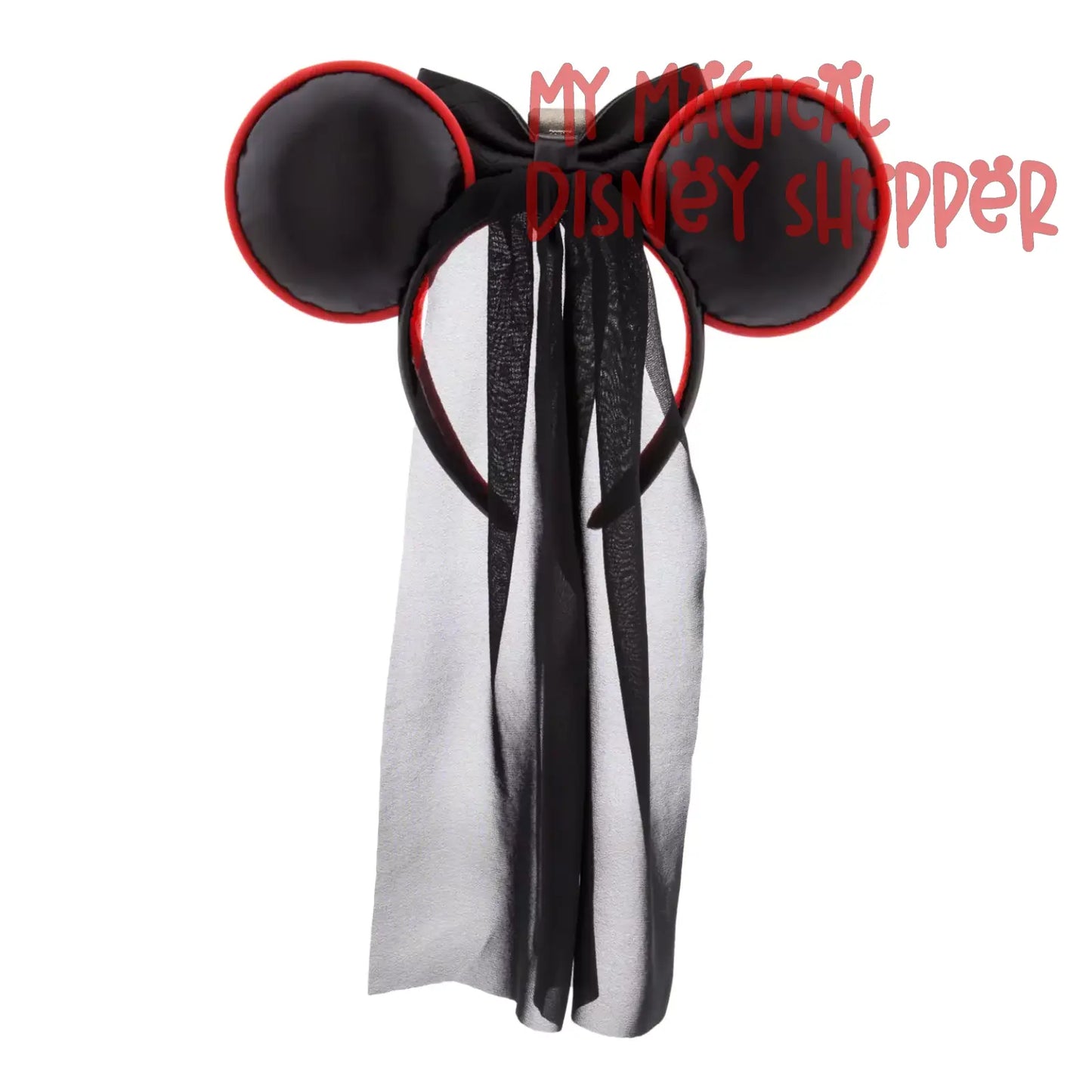 Darth Vader Veil Disney Minnie Ear Headband - Star Wars
