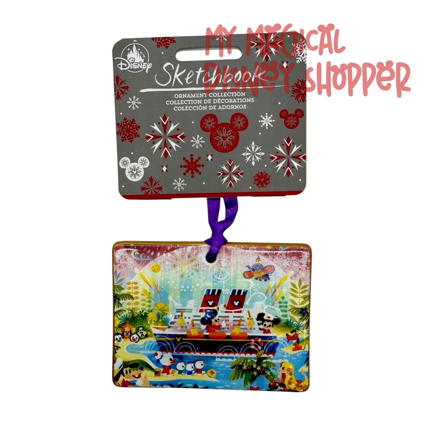 DCL Disney Cruise Line Joey Chou Sketchbook Ceramic Ornament