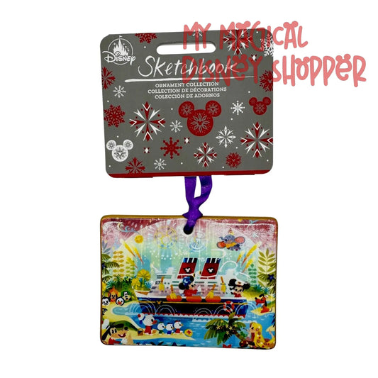 DCL Disney Cruise Line Joey Chou Sketchbook Ceramic Ornament