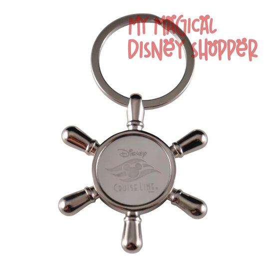 DCL Disney Cruise Line Ship Wheel Keychain