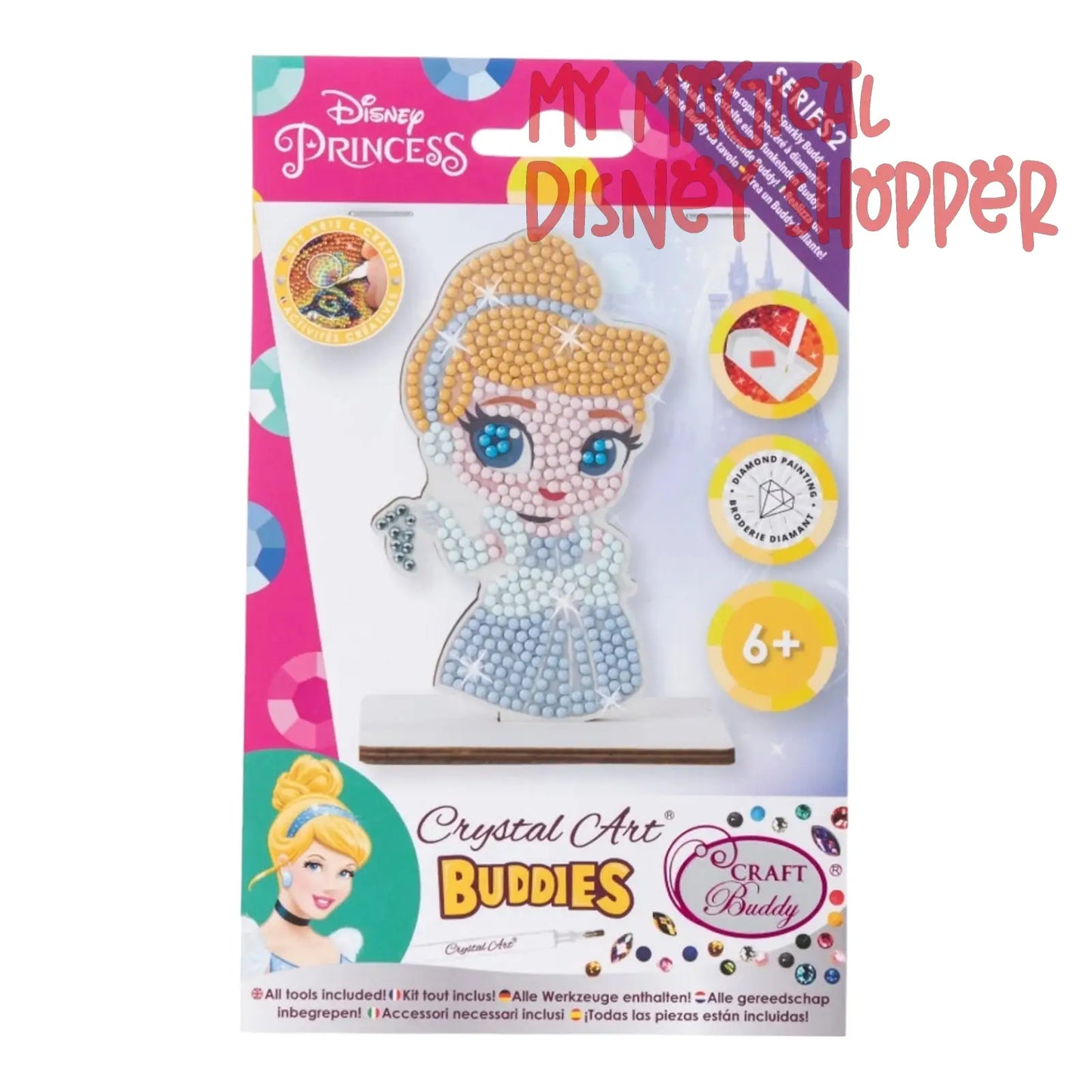 Diamond Dots Disney Cinderella Diamond Figure Kit