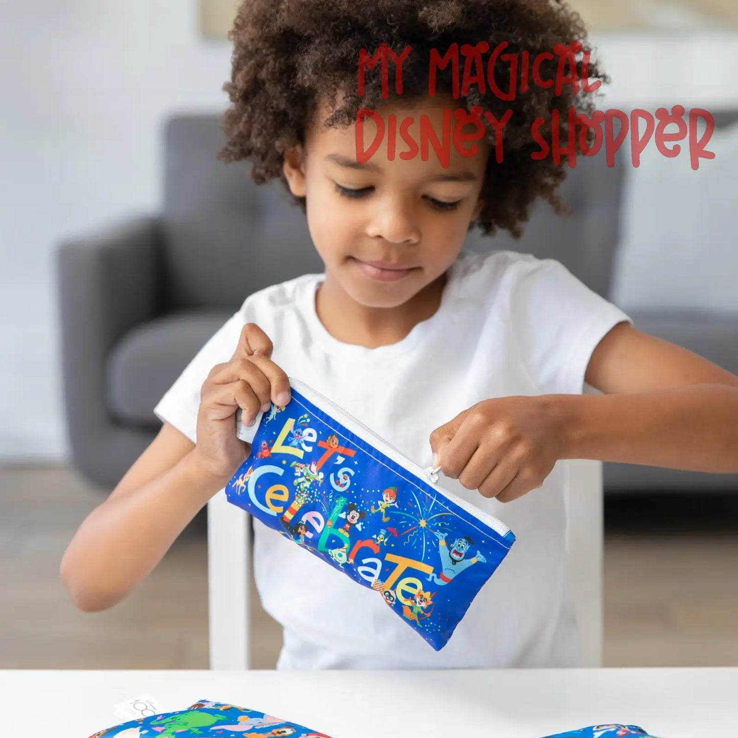 Disney 100 Years Celebration Reusable Snack Bag, 3-Pack