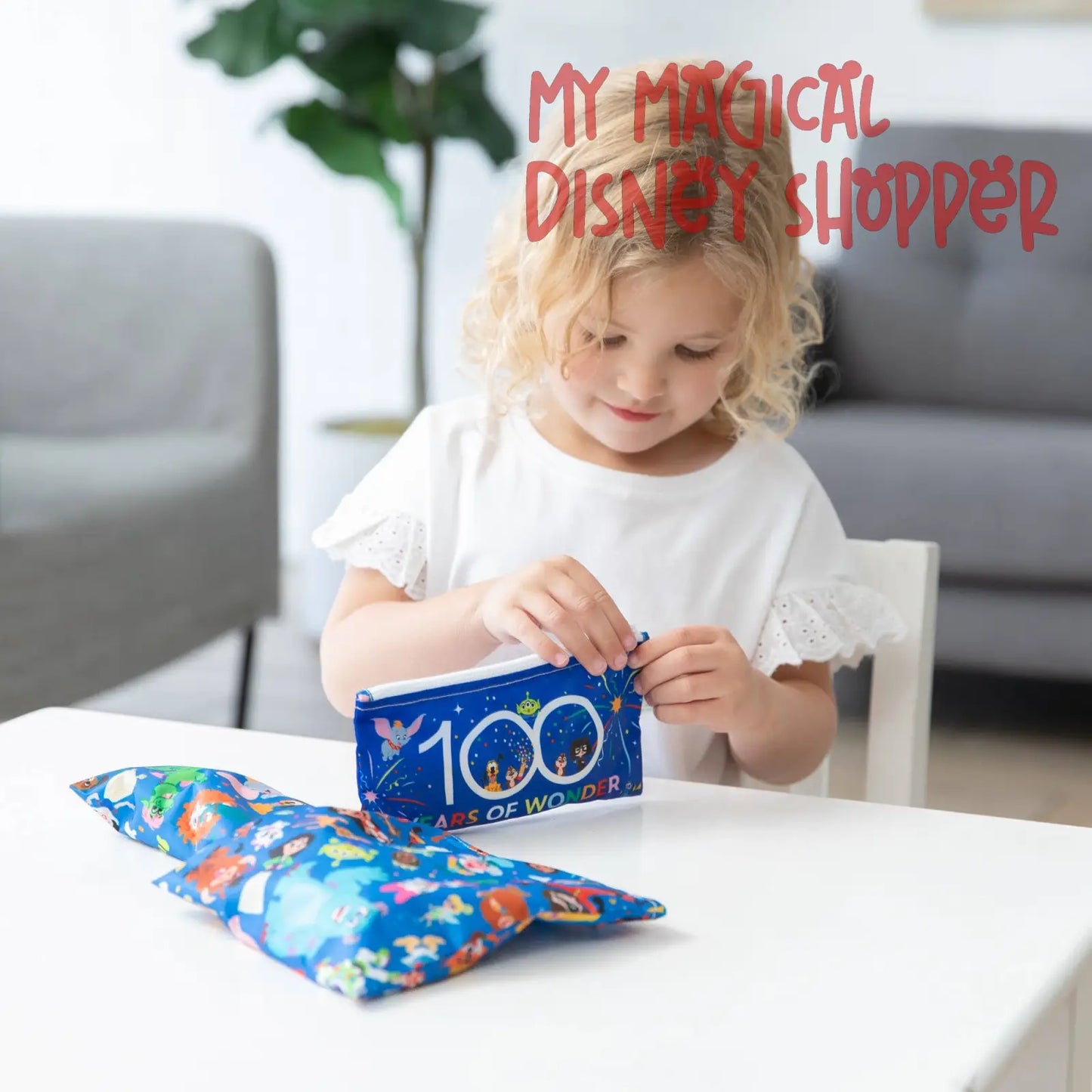 Disney 100 Years Celebration Reusable Snack Bag, 3-Pack