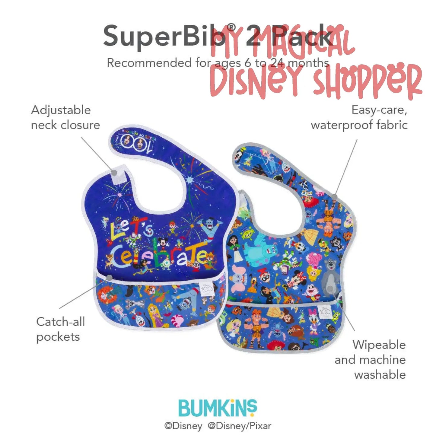 Disney 100 Years Celebration SuperBib® 2 Pack