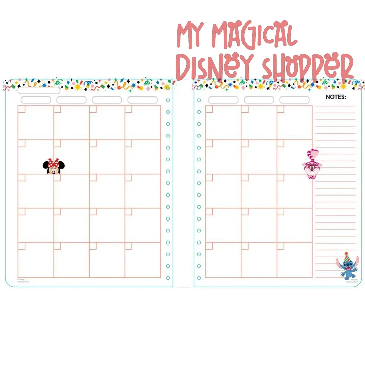 Disney 13-Month Undated Planner with Tabs, 184 Pages