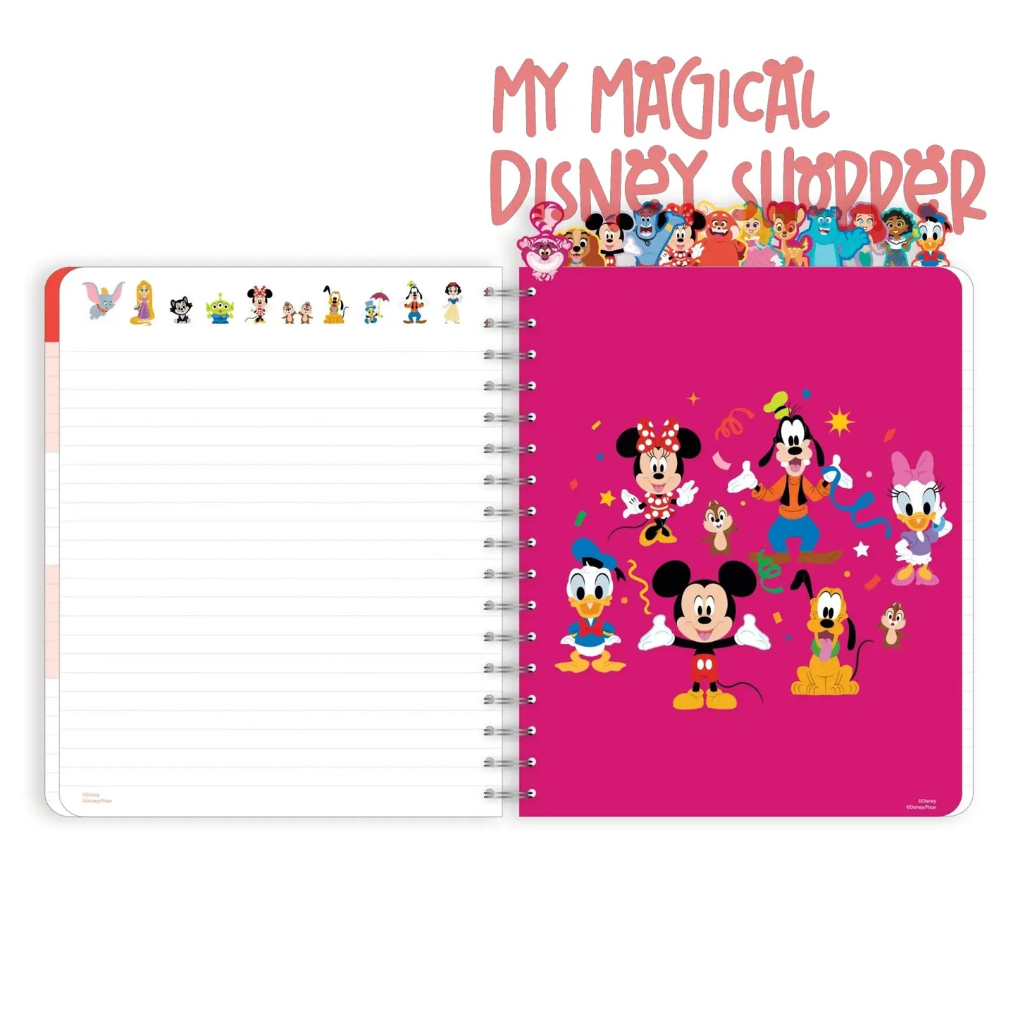 Disney 13-Month Undated Planner with Tabs, 184 Pages