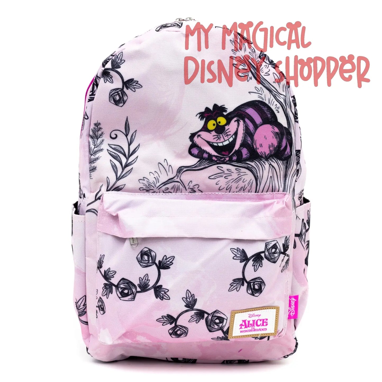 Disney Alice In Wonderland Cheshire Cat 17" Full Size Nylon Backpack