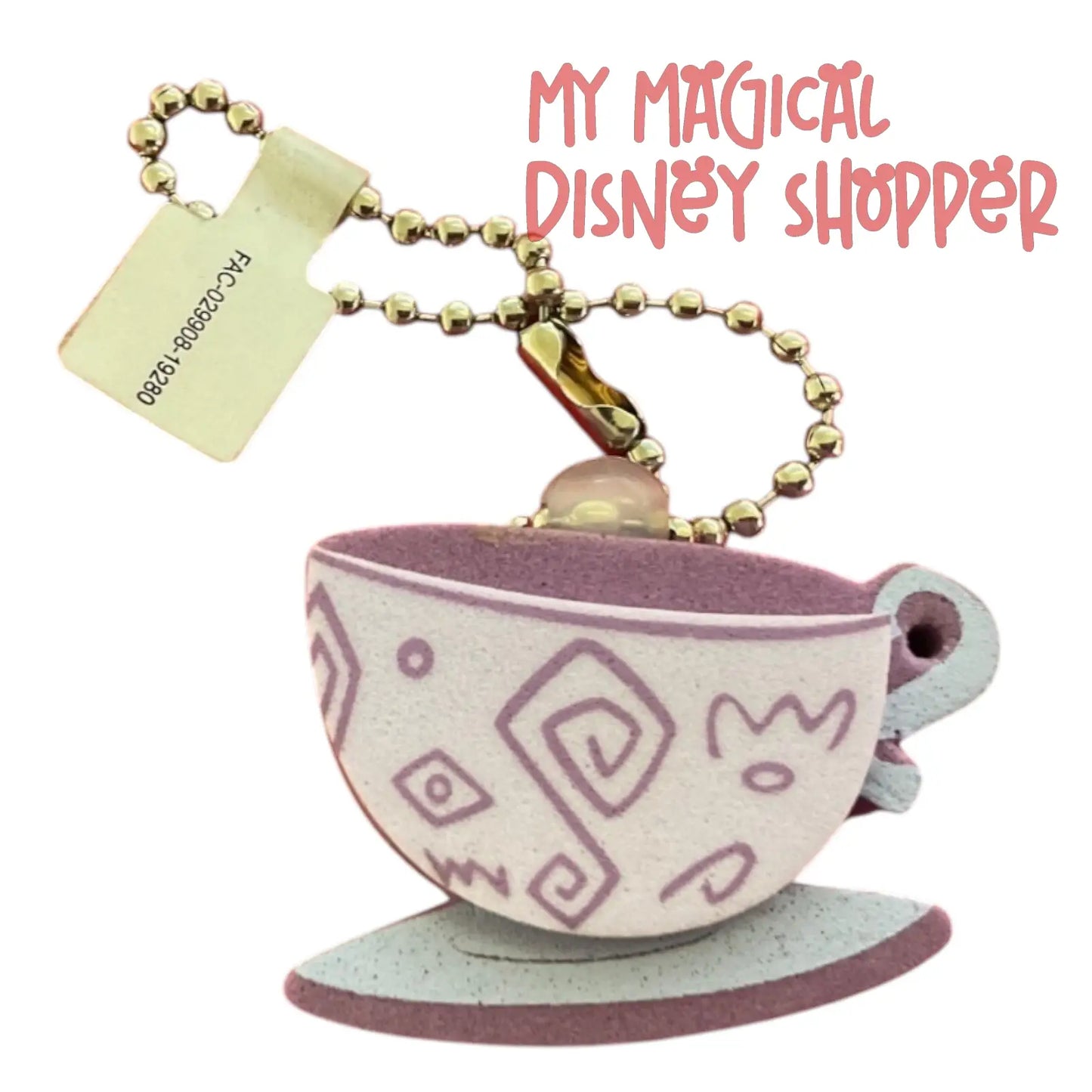 Disney Alice in Wonderland Teacup Foam Keychain