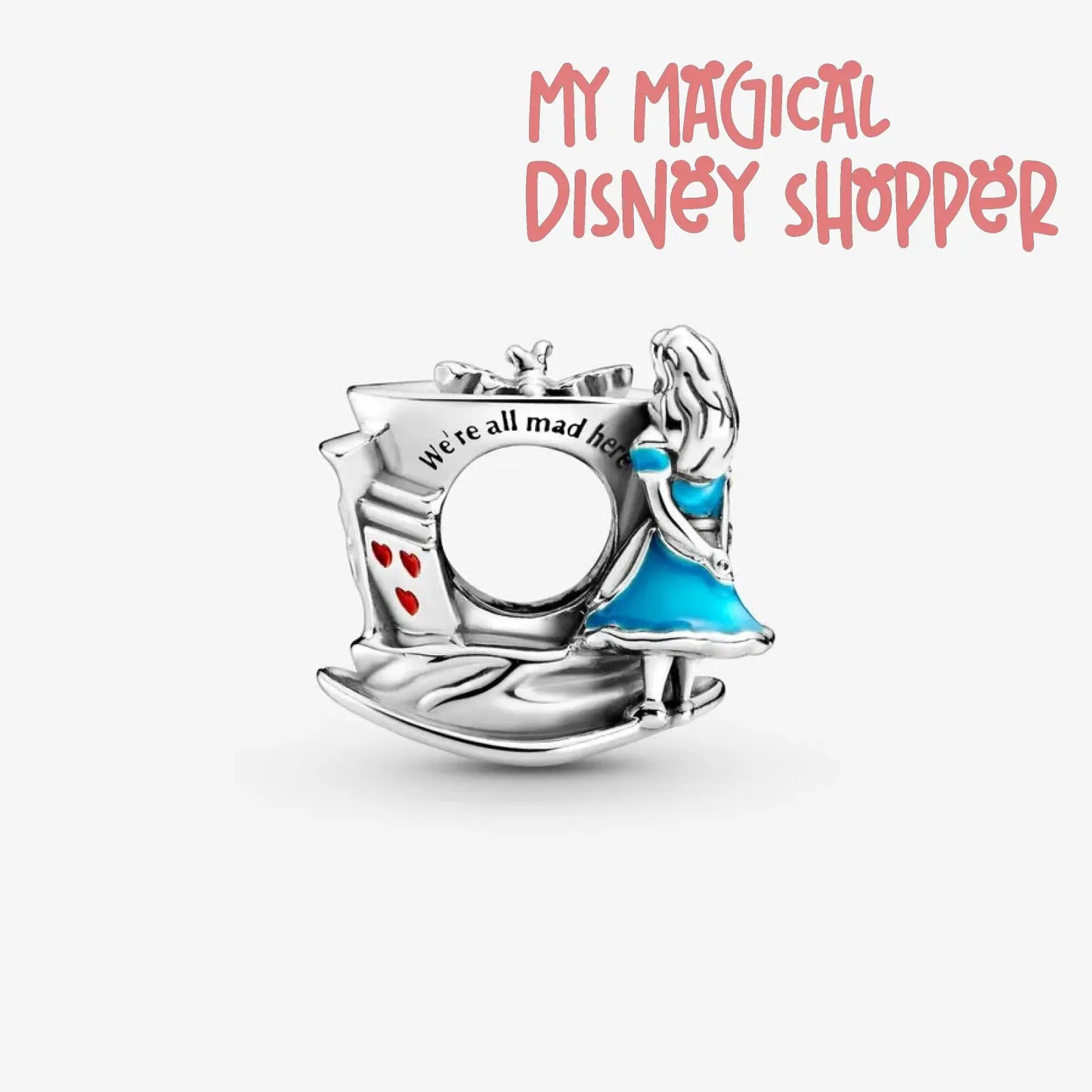 Alice in Wonderland & The Mad Hatter's Tea Party Pandora Charm