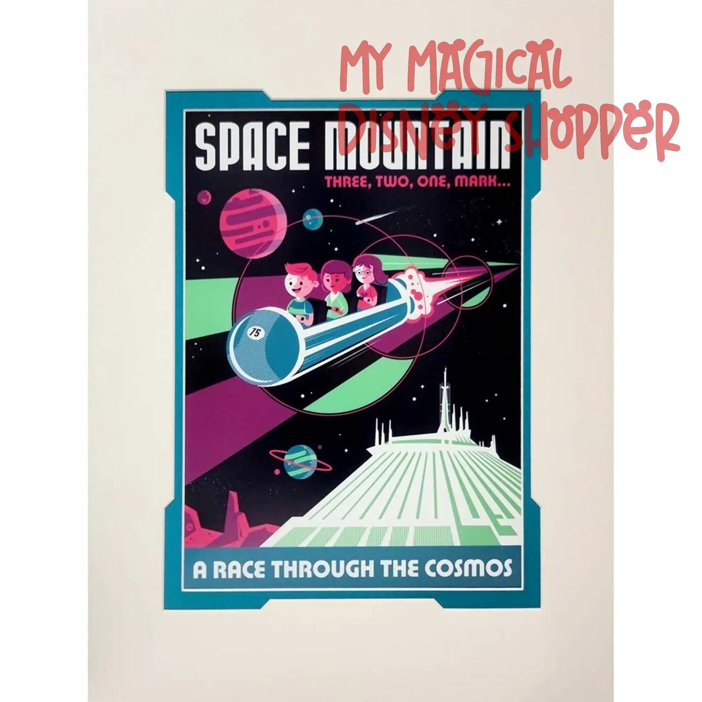 A Race Through the Cosmos Disney Artist Print - David Perillo