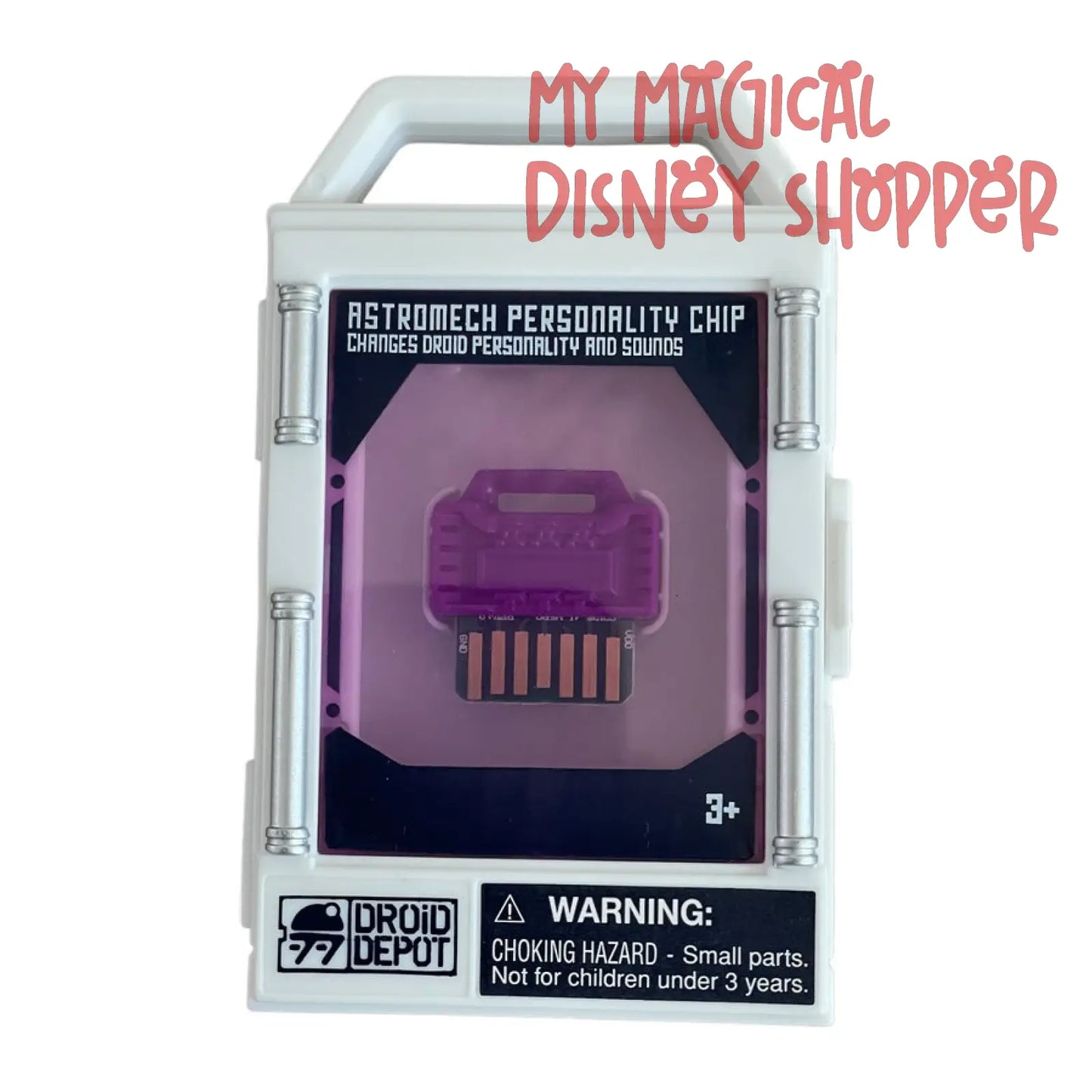 Disney Astromech Personality Chip - Star Wars Galaxy's Edge Droid Depot - Smuggler - Purple