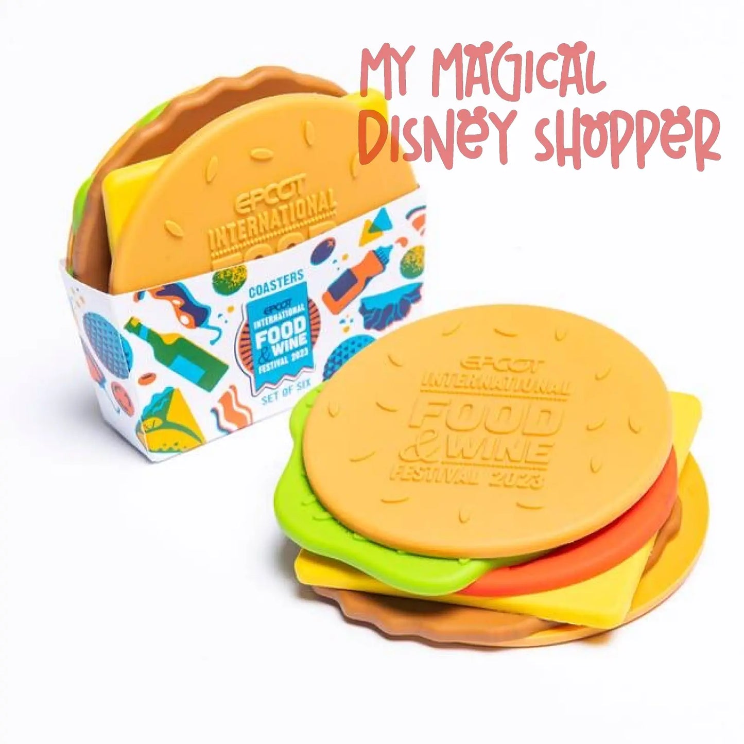 Disney Burger Coaster Set - 2023 Epcot Food and Wine Festival