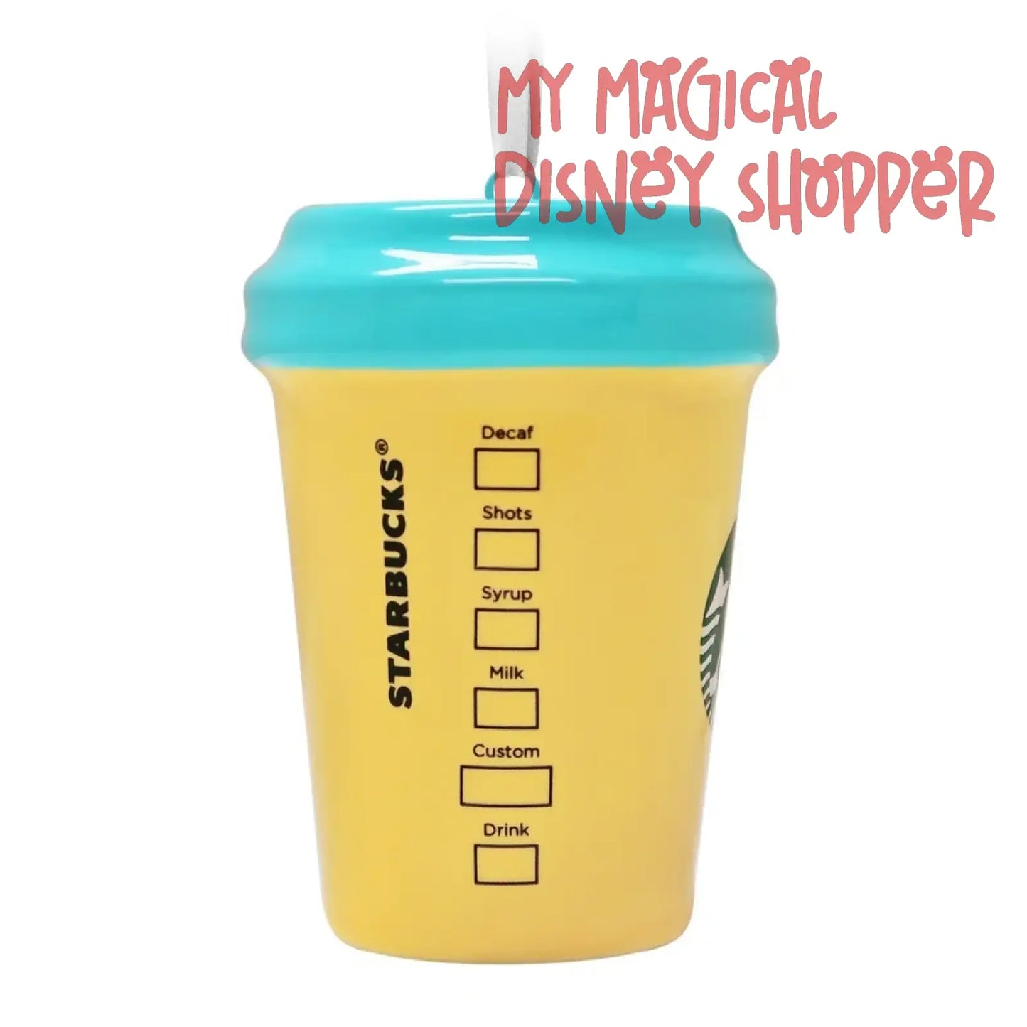 Disney California Adventure Starbucks Cup Ornament