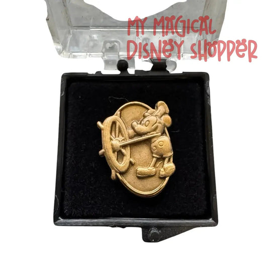 Disney Cast Member 1 Year Service Award Steamboat Willie Pin
