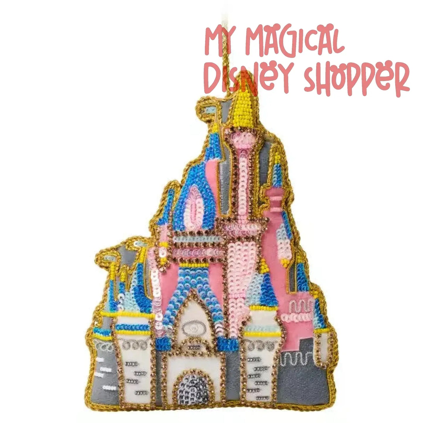 Cinderella's Castle Beaded Ornament