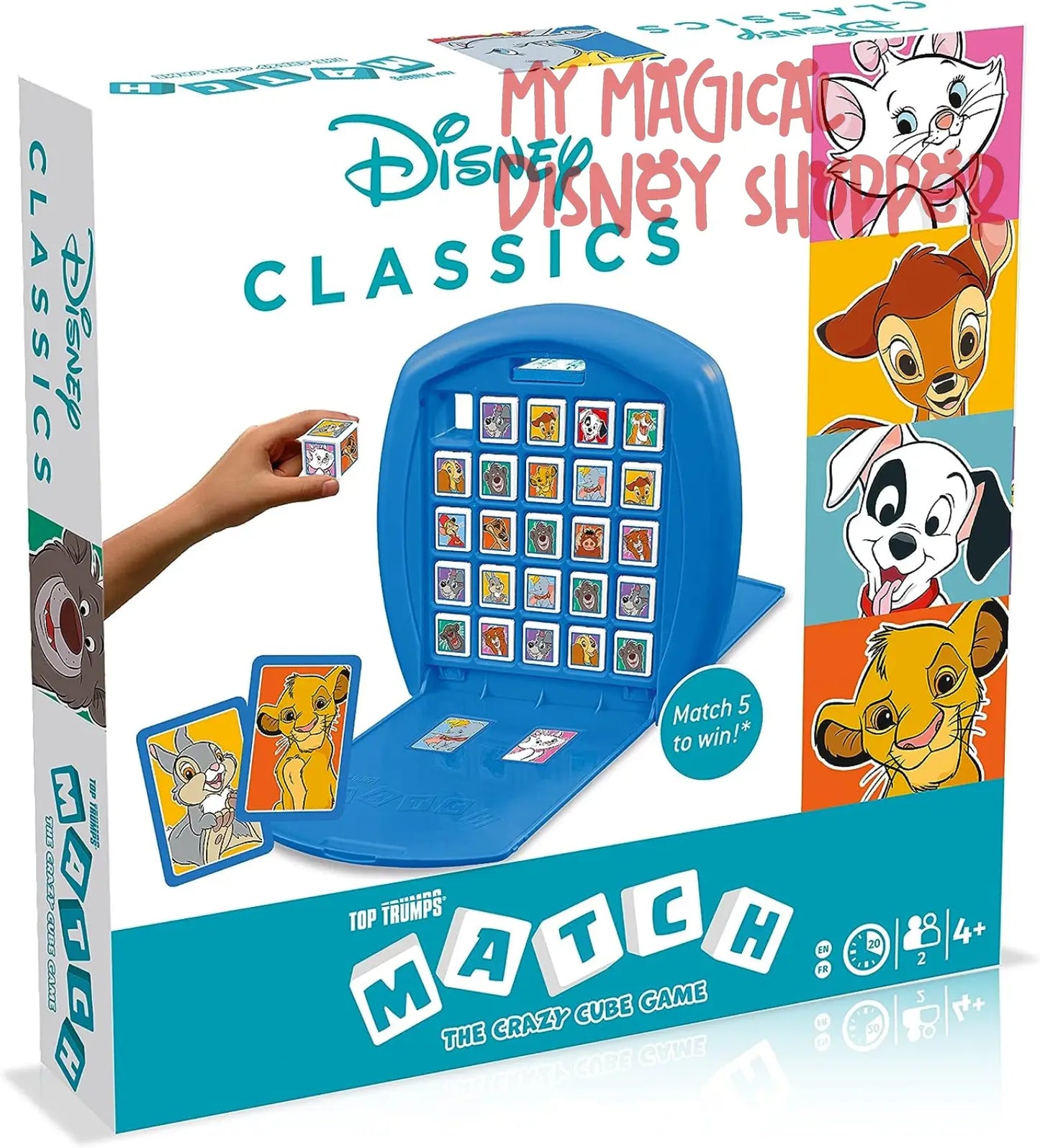 Disney Classics Animals Top Trumps Match - The Crazy Cube Game