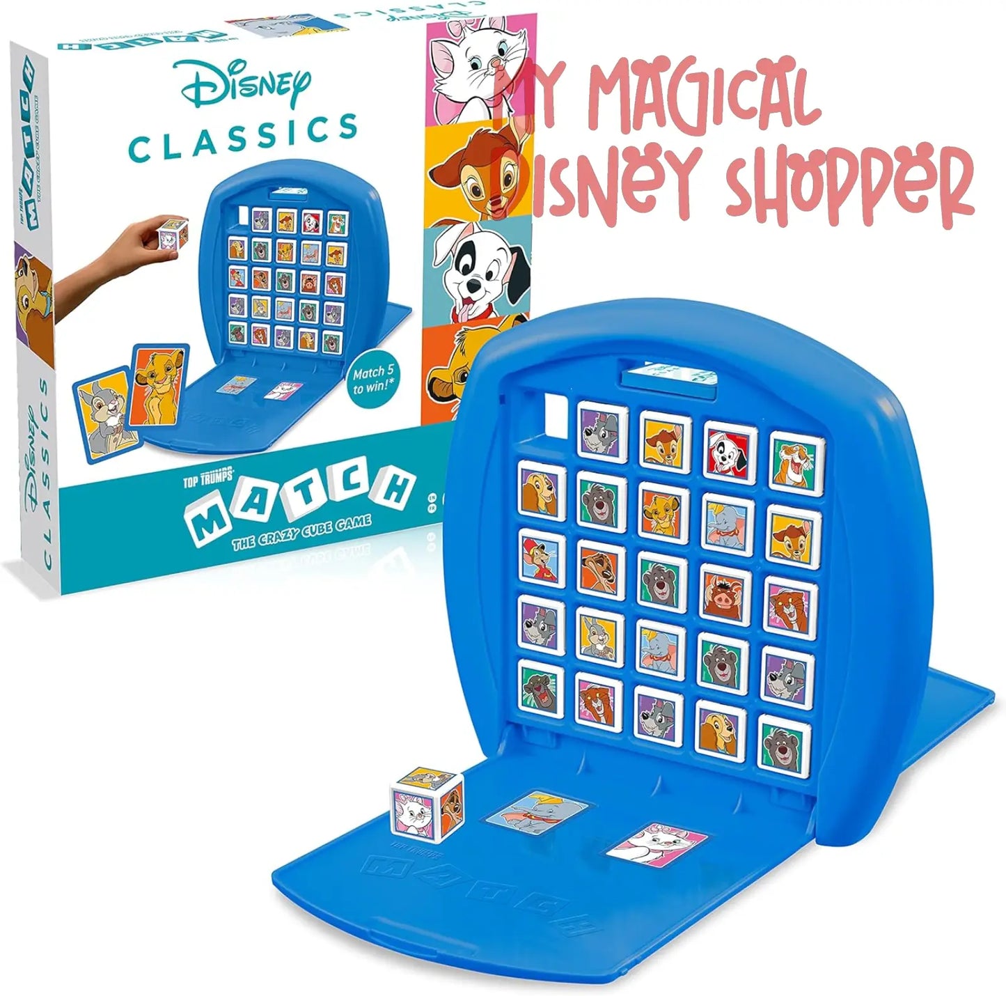 Disney Classics Animals Top Trumps Match - The Crazy Cube Game