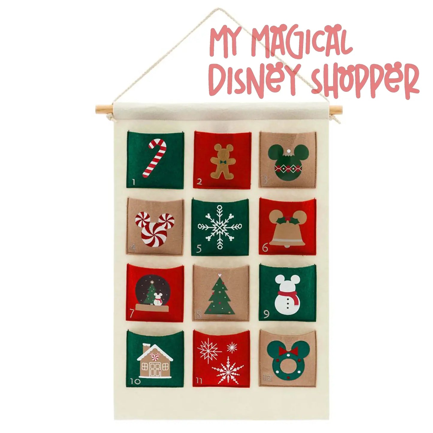 Disney Christmas Icons Countdown Calendar