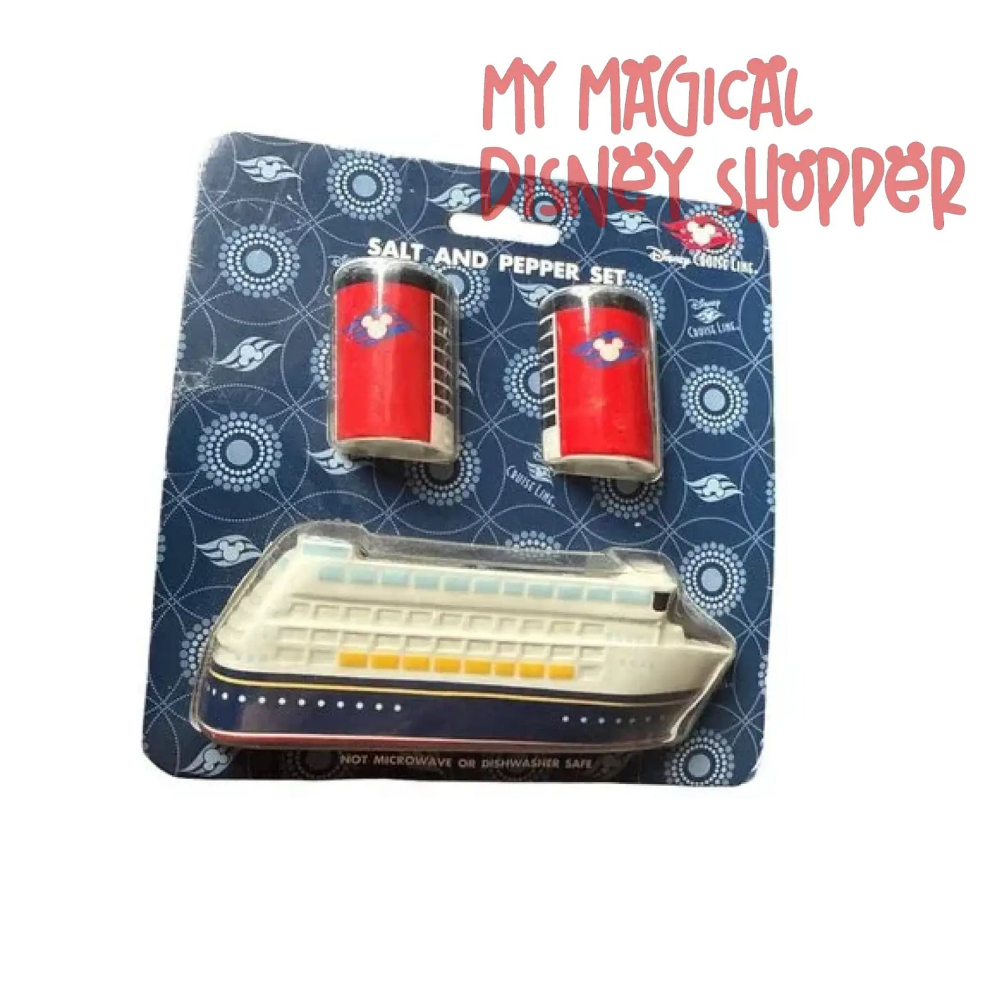 Disney Cruise Line Ceramic Salt & Pepper Shakers