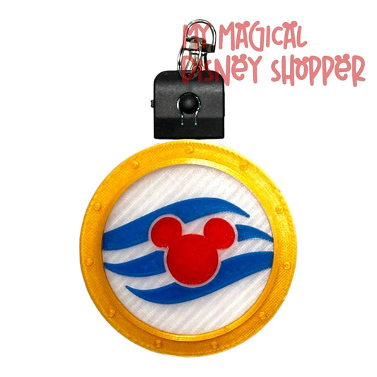 Disney Cruise Line Light Up Bag Tag & Keychain