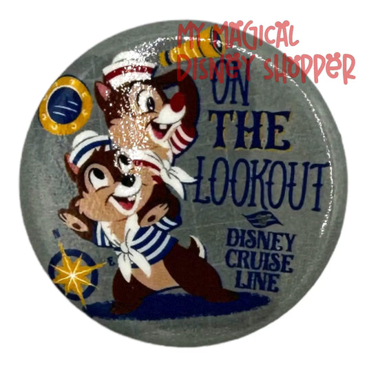 Disney Cruise Line's Chip And Dale On The Lookout Button