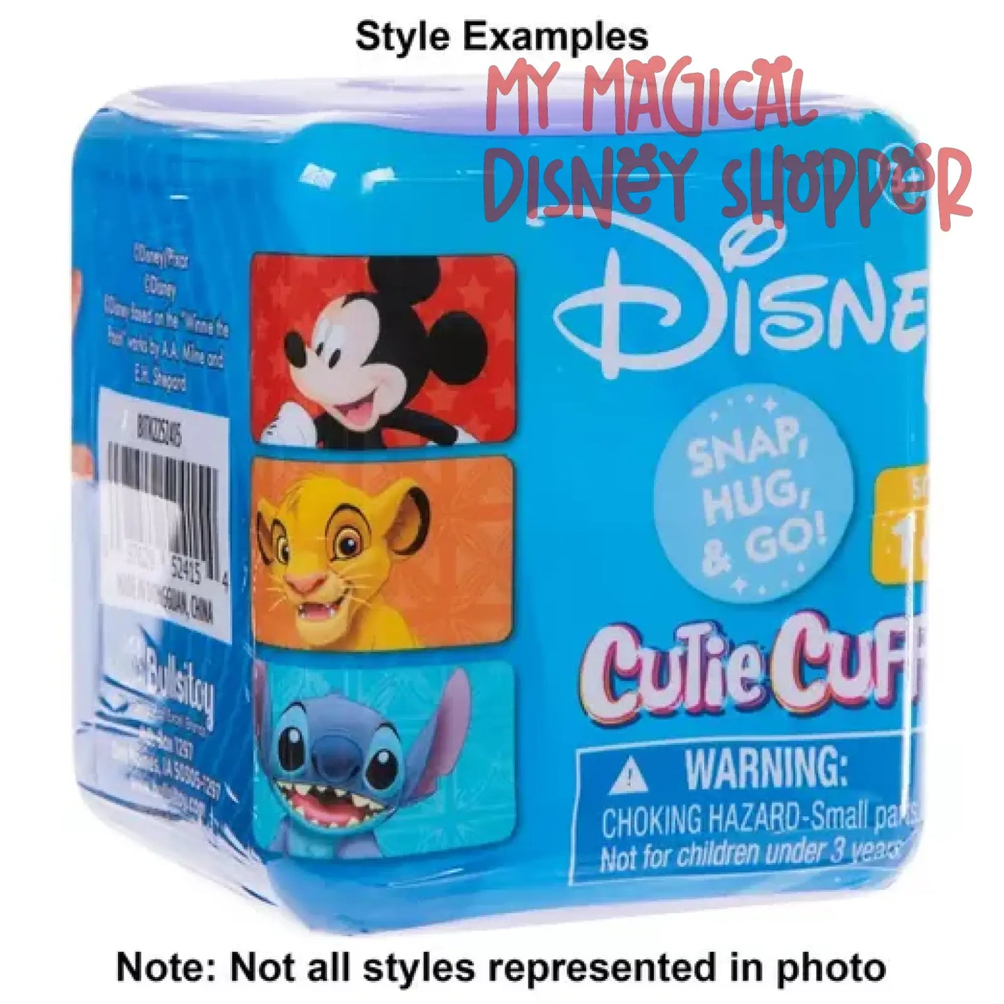 Disney Cutie Cuff Series 1 And 2 Blind Mystery Box Snap Bracelet
