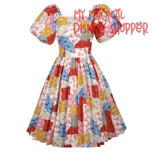 Disney Dress Shop Women's Storybook Logo Petticoat Dress Size Small