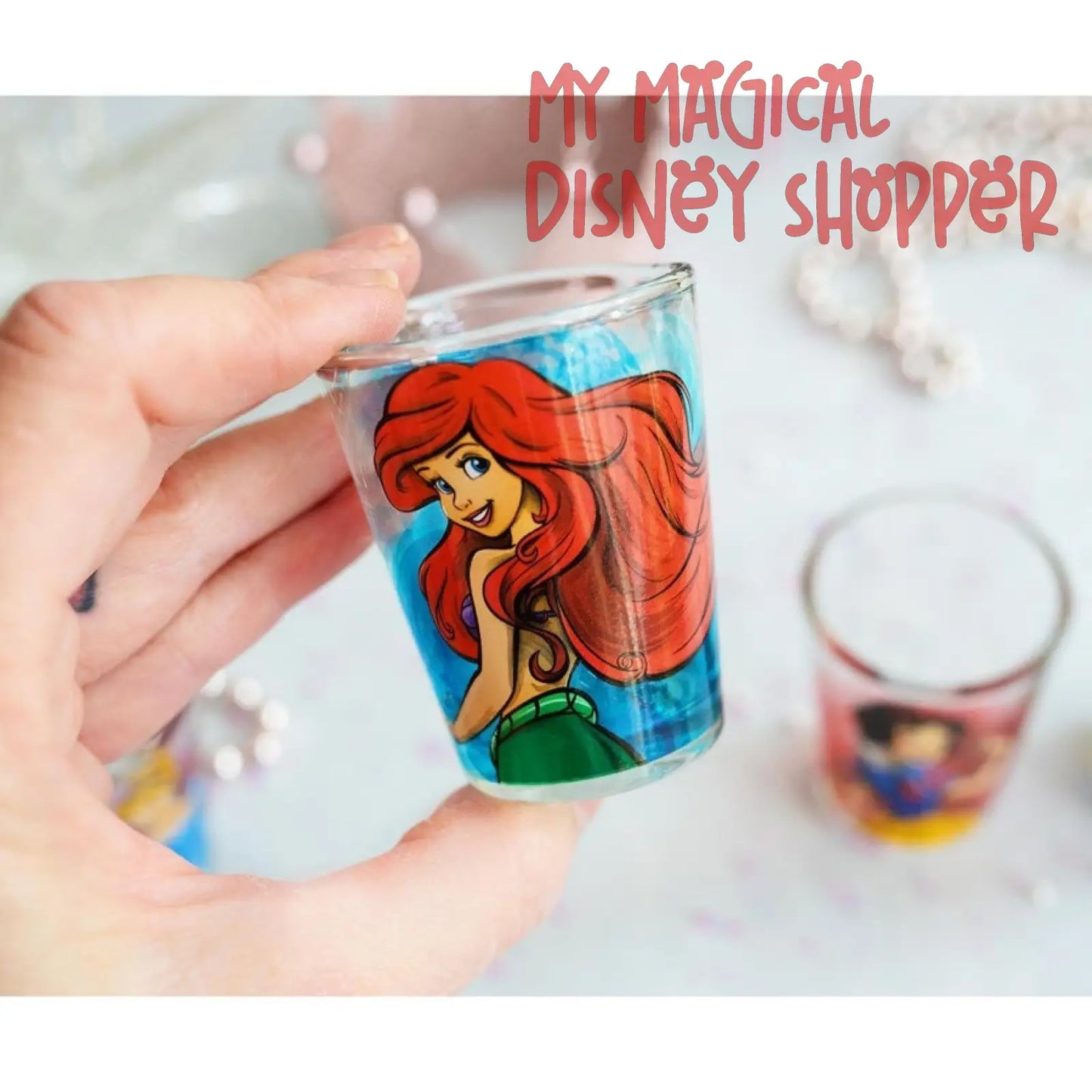 Disney Fashionista Princesses 4 Piece Mini Glass Set