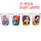 Disney Fashionista Princesses 4 Piece Mini Glass Set