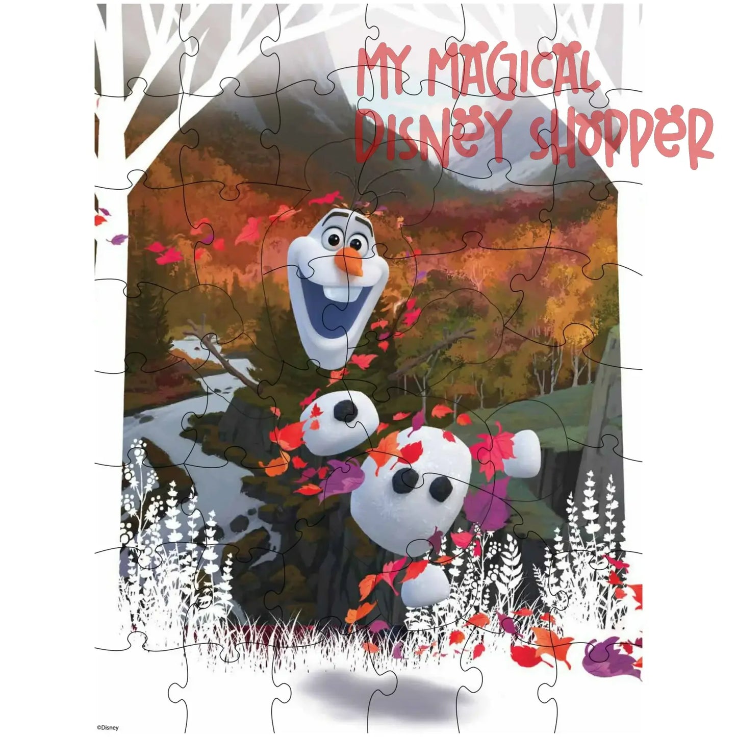 Disney Frozen 2 48-Piece Surprise Puzzle in Plastic Gem-Shaped Storage Case