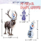 Disney Frozen Waterproof Stickers Decals - Set of 9 Elsa Anna Olaf & Sven