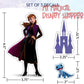 Disney Frozen Waterproof Stickers Decals - Set of 9 Elsa Anna Olaf & Sven