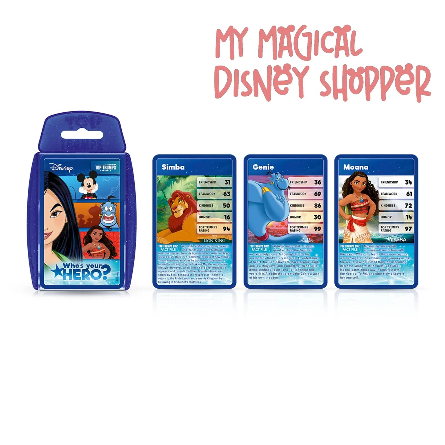 Disney Heroes Top Trumps Card Game