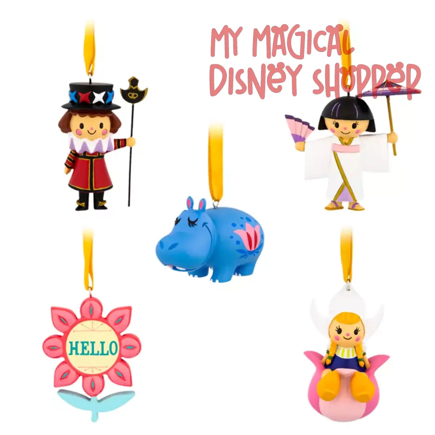 Disney it's a small world Ornament Set