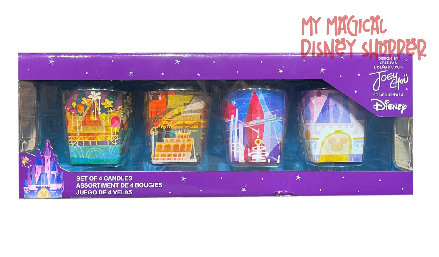 Disney Joey Chou Candle Set - Magic Kingdom - Set of 4