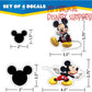 Disney Junior Mickey Mouse Clubhouse Waterproof Decals - Set of 13