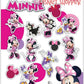Disney Junior Minnie Mouse Waterproof Decals - Set of 12