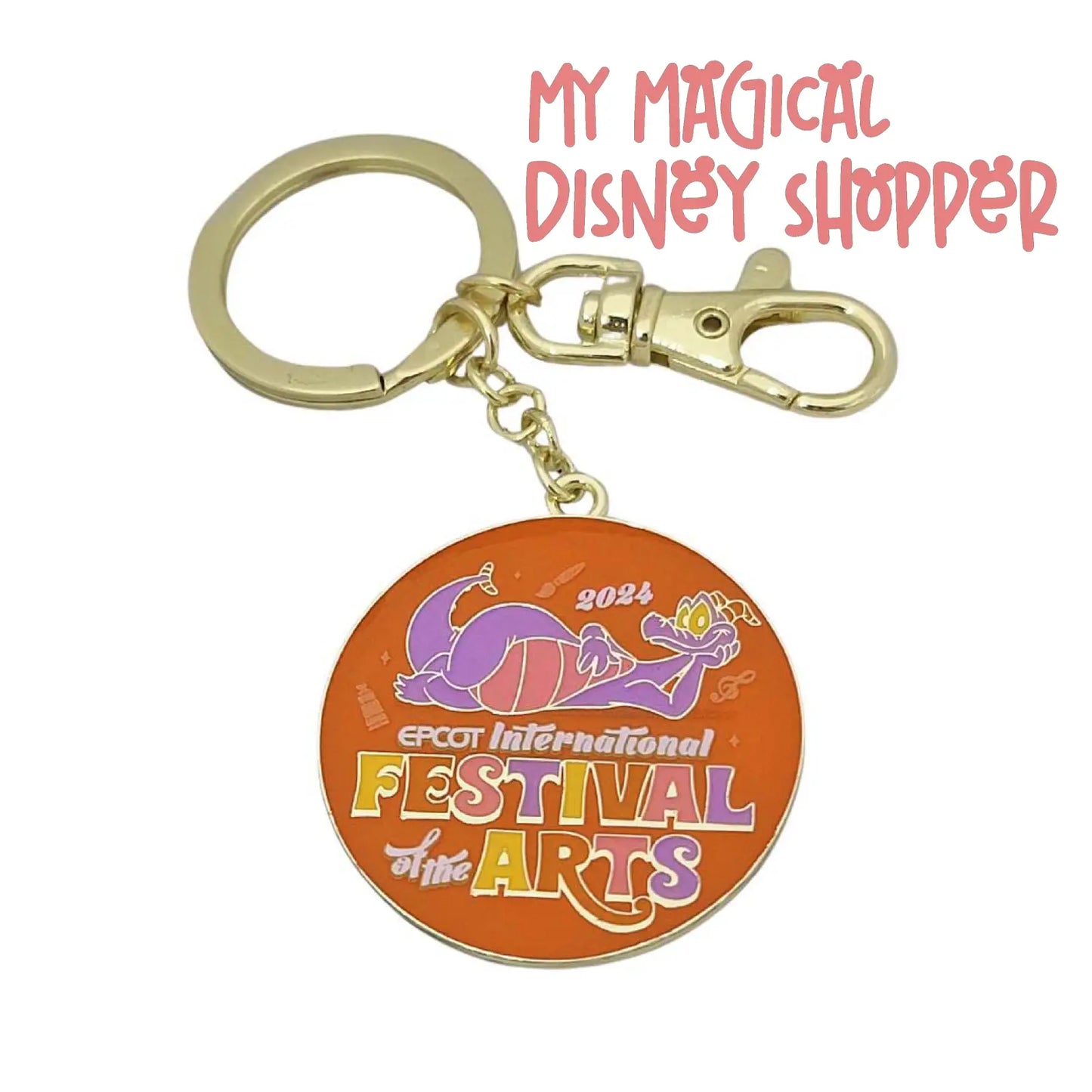 2024 Epcot Festival of the Arts Figment Disney Keychain