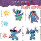 Disney Lilo and Stitch Waterproof Decals - Set of 22 Lilo and Stitch Stickers