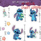 Disney Lilo and Stitch Waterproof Decals - Set of 22 Lilo and Stitch Stickers