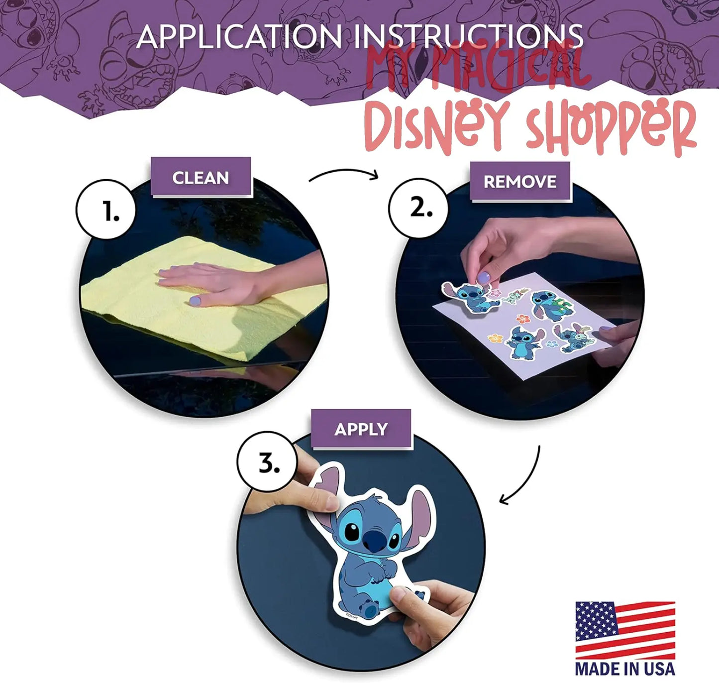 Disney Lilo and Stitch Waterproof Decals - Set of 22 Lilo and Stitch Stickers