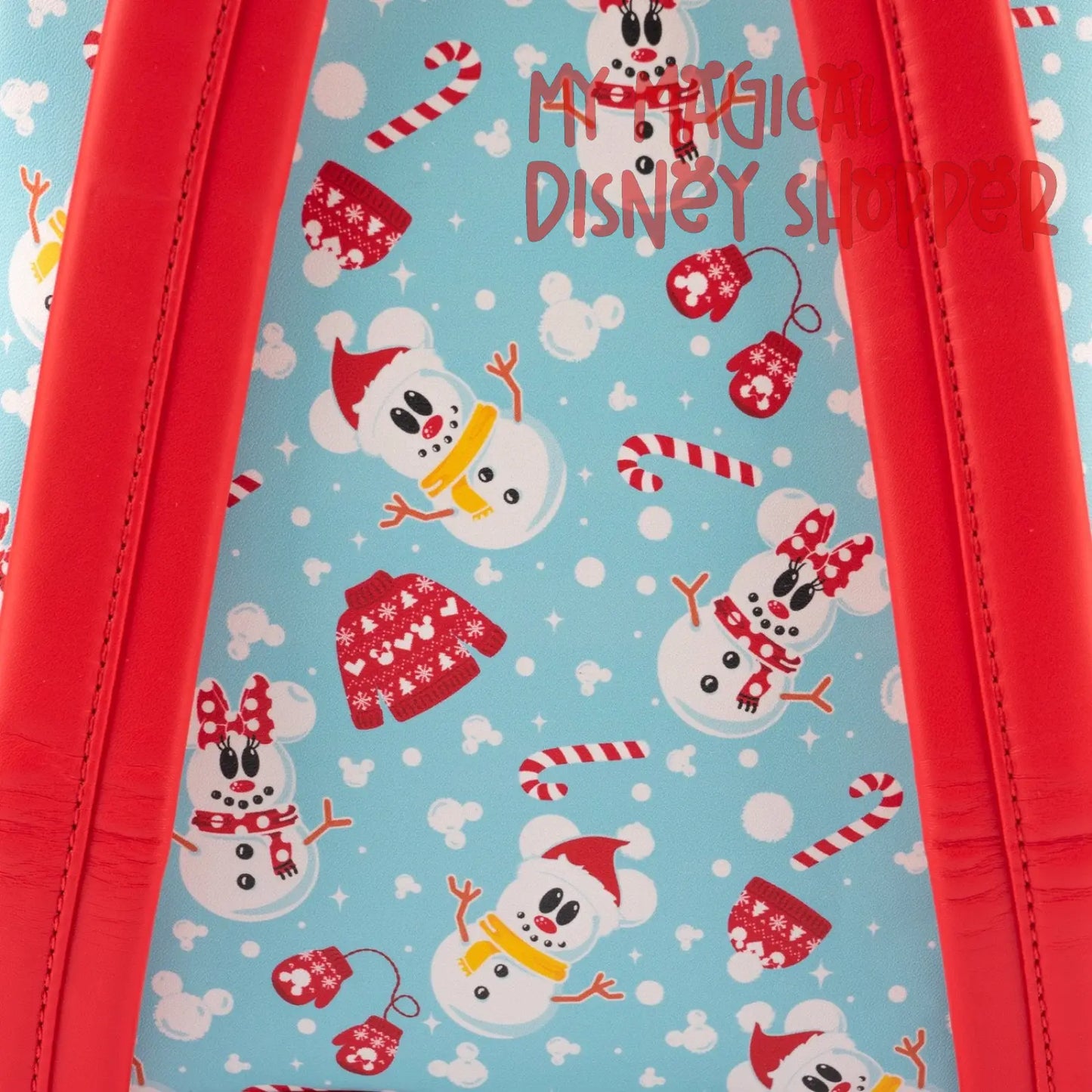 Disney Loungefly Mini Backpack - Snowman Mickey And Minnie Mouse Mini Backpack With Ears Headband