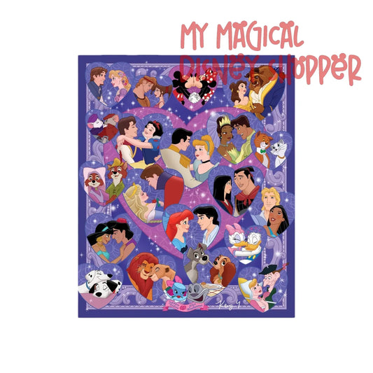 Disney Love Story 5x7" Postcard Art Print by Kenny Yamada 💌✨🏰