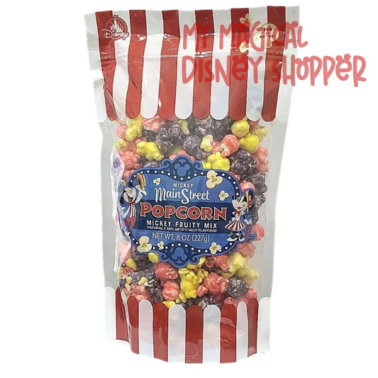 Disney Main Street Popcorn Mickey Fruity Mix Rainbow Popcorn