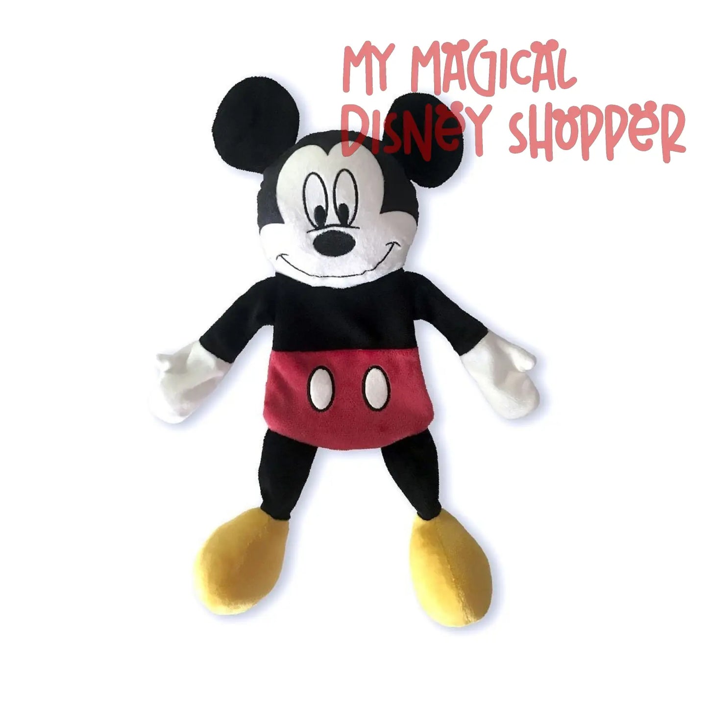 Disney Mickey Mouse 2 in 1 Flat Crinkle & Squeaker Pet Dog Toy