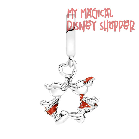 Disney Mickey Mouse & Minnie Mouse Kissing Dangle Charm