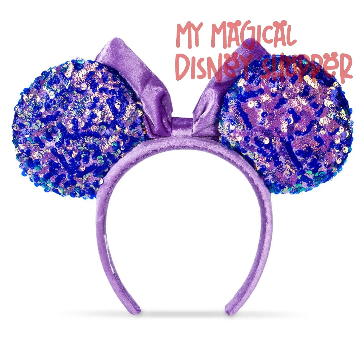 Purple Amethyst Disney Minnie Ears Headband