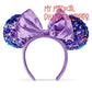Purple Amethyst Disney Minnie Ears Headband