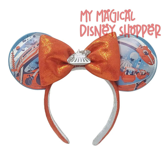 Disney Minnie Ears Headband - Retro Magic Kingdom Tomorrowland