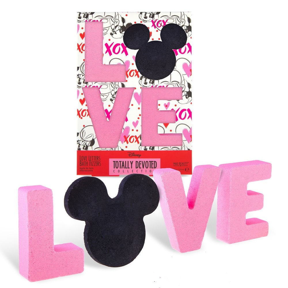 Minnie Mickey Totally Devoted LOVE Bath Fizzers Bombs